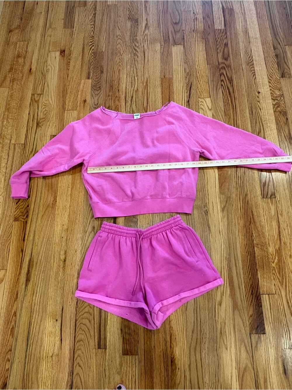 PINK Victoria's Secret Hot Pink Fleece Lounge Set